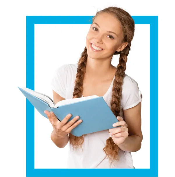 Student reading at a microphone